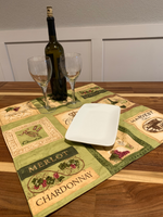 Merlot & Chardonnay Table Square