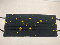 Black with Stars and Moons