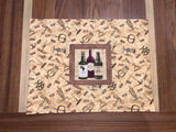 Grape and Bottle Placemats