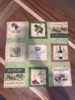 Merlot & Chardonnay Table Square